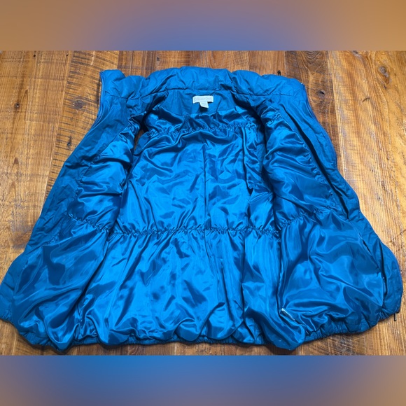 Coldwater Creek Turquoise Quilted Puffer Vest Size Large (14) - Picture 12 of 15